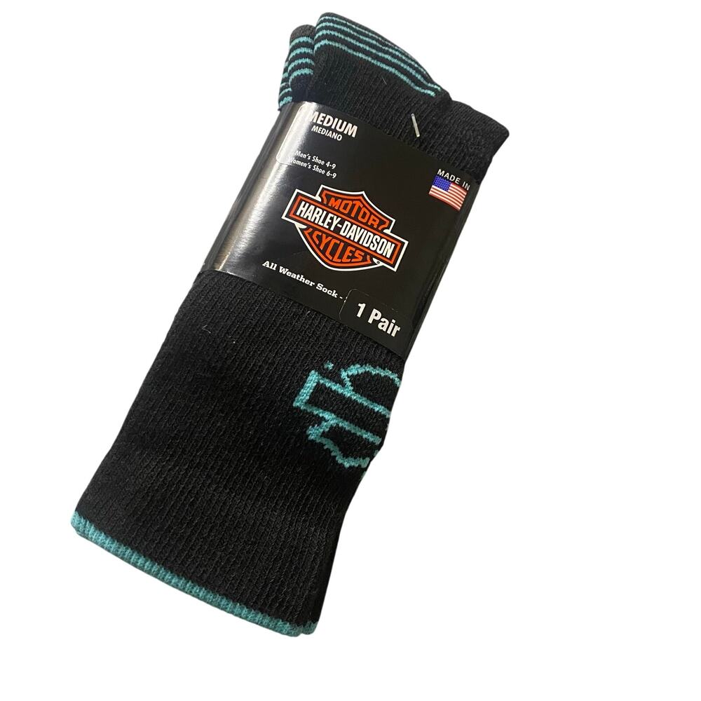 Harley Davidson Mortorcycles All Weather Sock Medium Size 4-9 (M) / 6-9 (W)